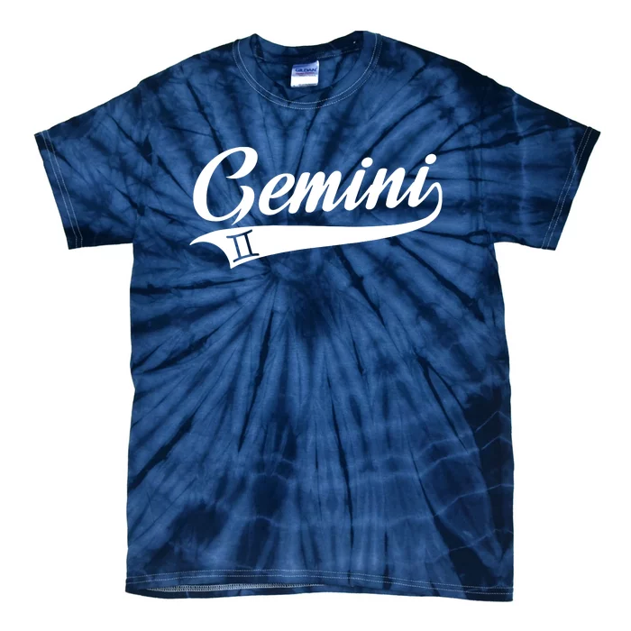 Gemini Zodiac Sign Horoscope Throwback Design Classic Tie-Dye T-Shirt