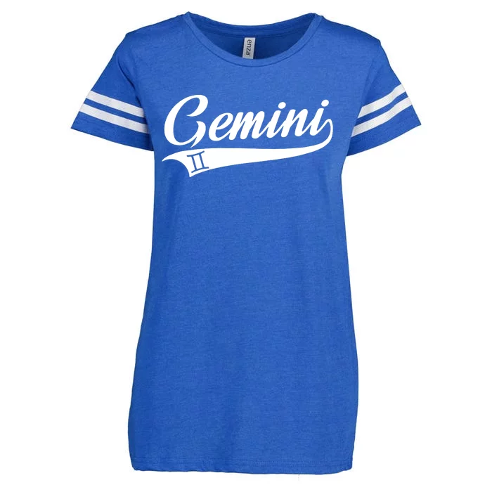 Gemini Zodiac Sign Horoscope Throwback Design Classic Enza Ladies Jersey Football T-Shirt