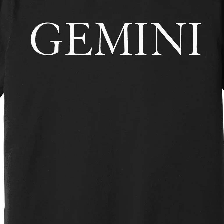 Gemini Zodiac Sign Horoscope Fashion Classic Premium T-Shirt