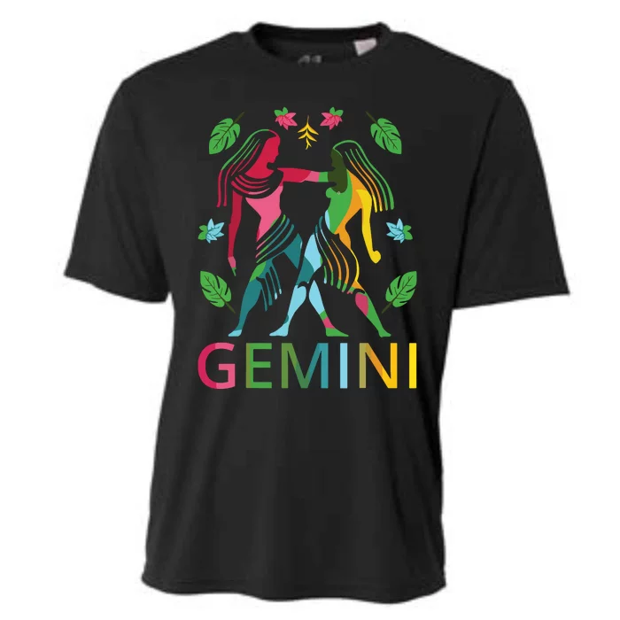 Gemini Zodiac Spring Gemini Birthday Cooling Performance Crew T-Shirt