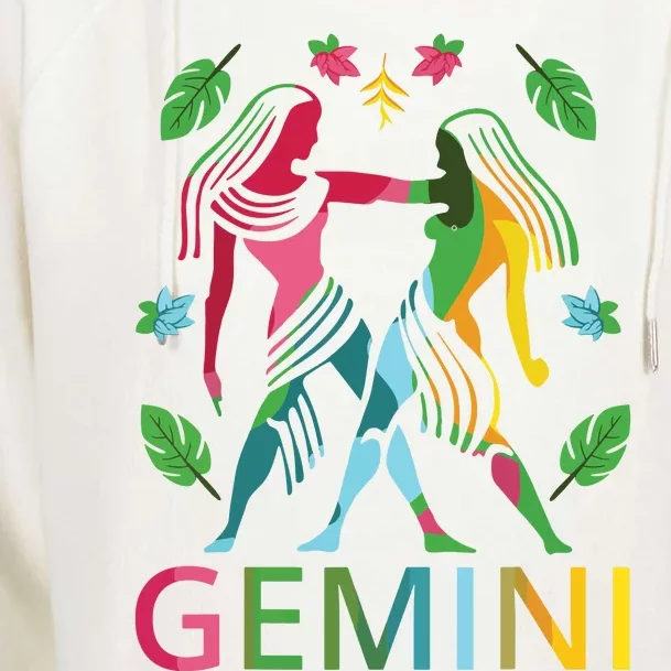 Gemini Zodiac Spring Gemini Birthday Womens Funnel Neck Pullover Hood