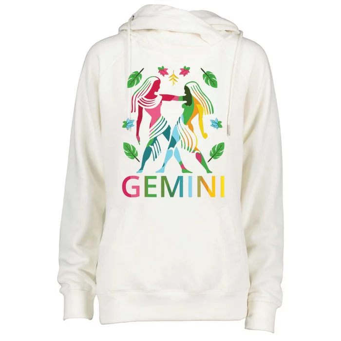 Gemini Zodiac Spring Gemini Birthday Womens Funnel Neck Pullover Hood