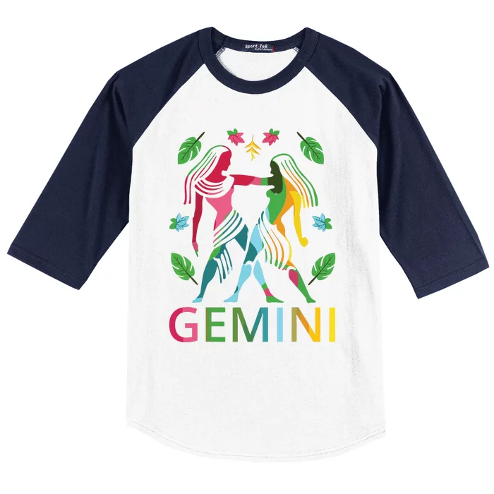 Gemini Zodiac Spring Gemini Birthday Baseball Sleeve Shirt