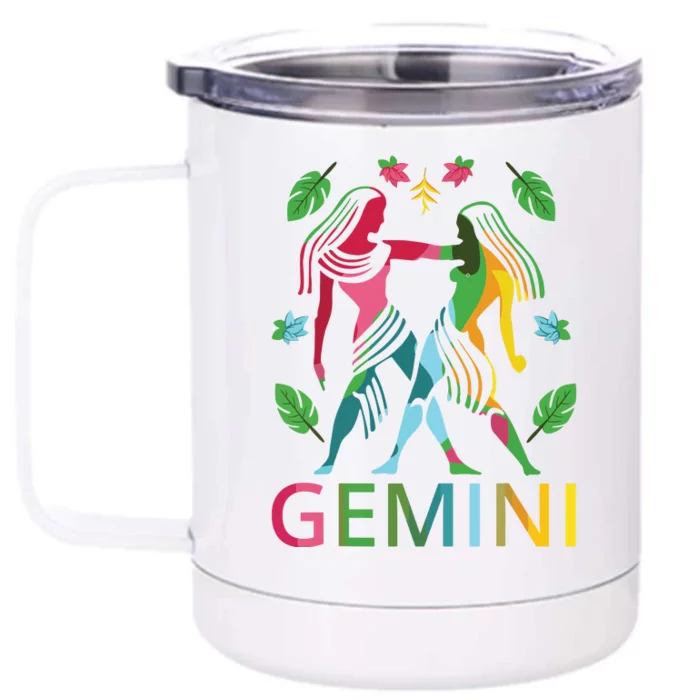 Gemini Zodiac Spring Gemini Birthday Front & Back 12oz Stainless Steel Tumbler Cup