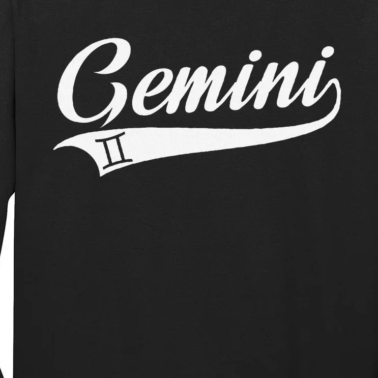 Gemini Zodiac Sign Horoscope Throwback Design Classic Tall Long Sleeve T-Shirt