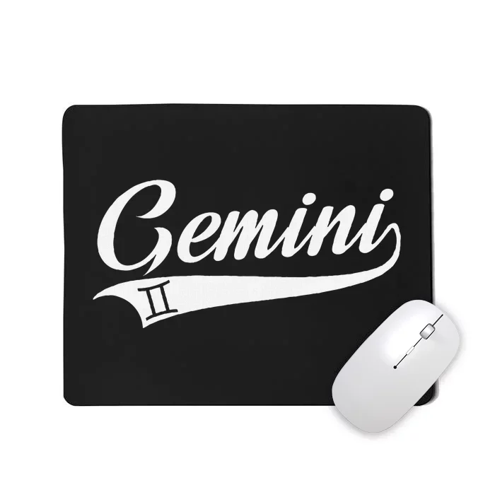 Gemini Zodiac Sign Horoscope Throwback Design Classic Mousepad