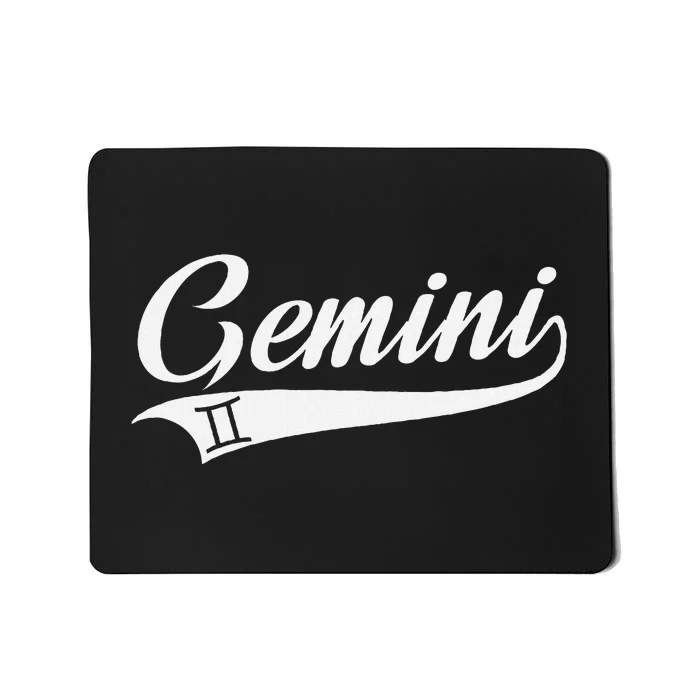 Gemini Zodiac Sign Horoscope Throwback Design Classic Mousepad