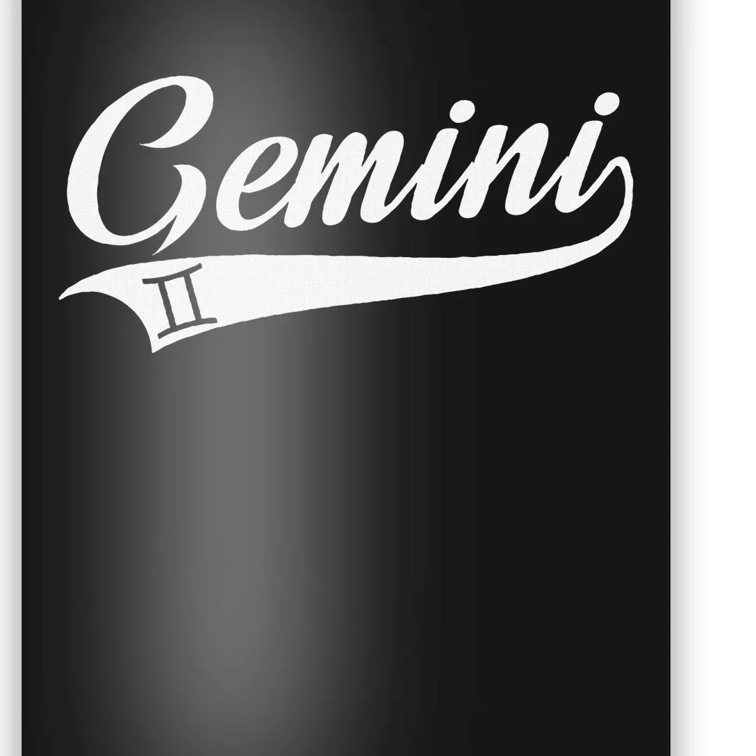 Gemini Zodiac Sign Horoscope Throwback Design Classic Poster