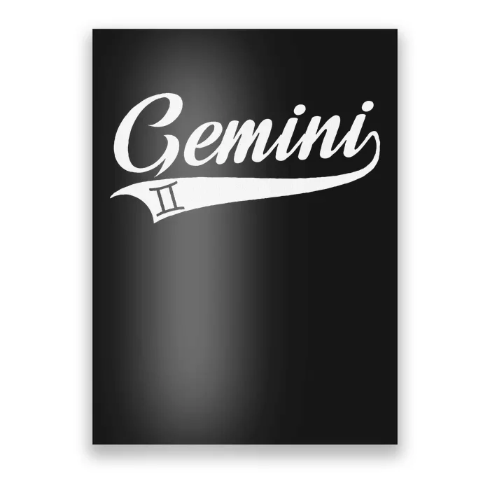 Gemini Zodiac Sign Horoscope Throwback Design Classic Poster