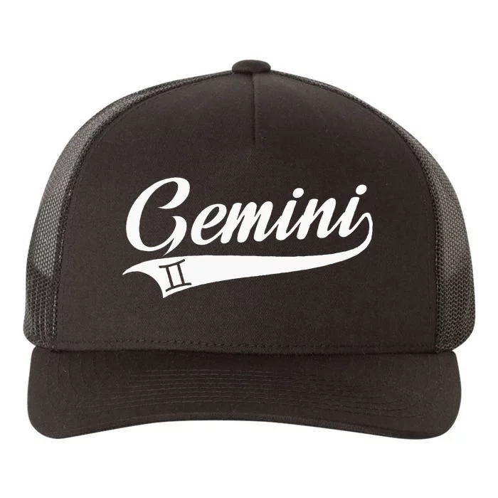 Gemini Zodiac Sign Horoscope Throwback Design Classic Yupoong Adult 5-Panel Trucker Hat