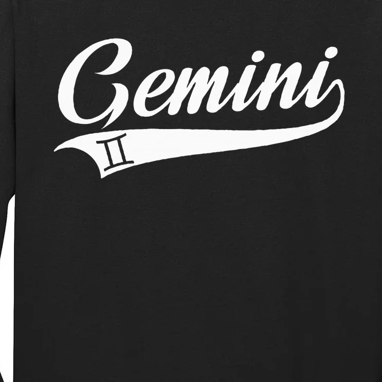 Gemini Zodiac Sign Horoscope Throwback Design Classic Tall Long Sleeve T-Shirt