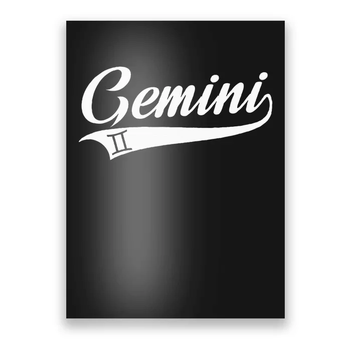 Gemini Zodiac Sign Horoscope Throwback Design Classic Poster