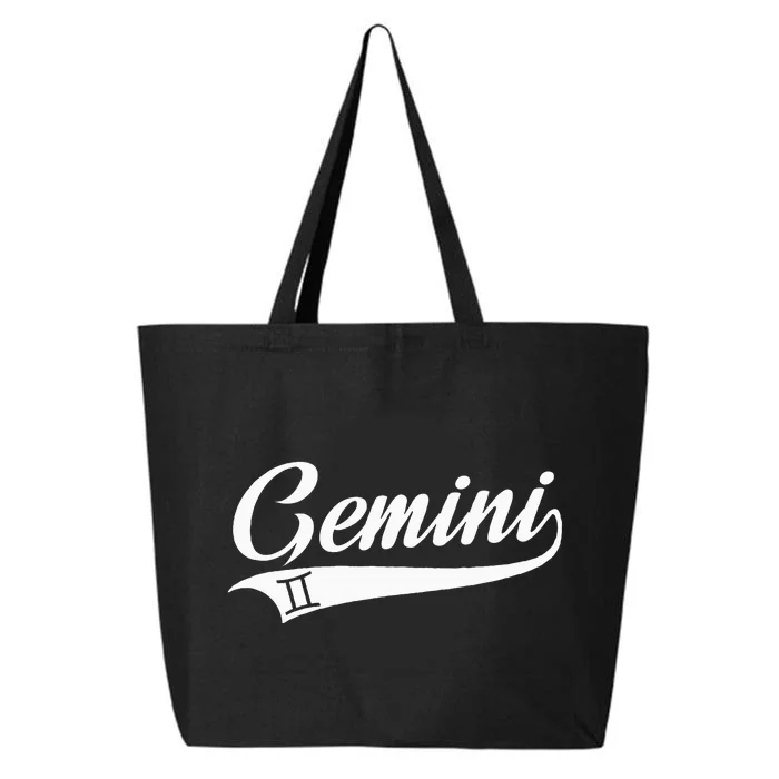 Gemini Zodiac Sign Horoscope Throwback Design Classic 25L Jumbo Tote