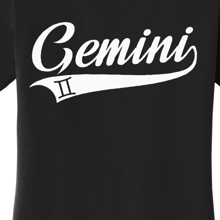 Gemini Zodiac Sign Horoscope Throwback Design Classic Women's T-Shirt