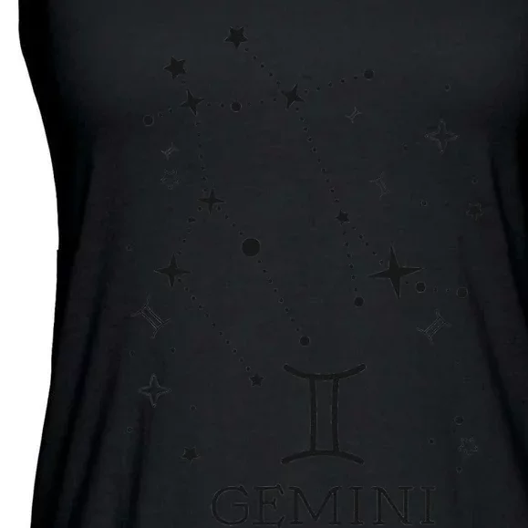 Gemini Zodiac signs Star moon Astrology horoscope Gemini Ladies Essential Flowy Tank