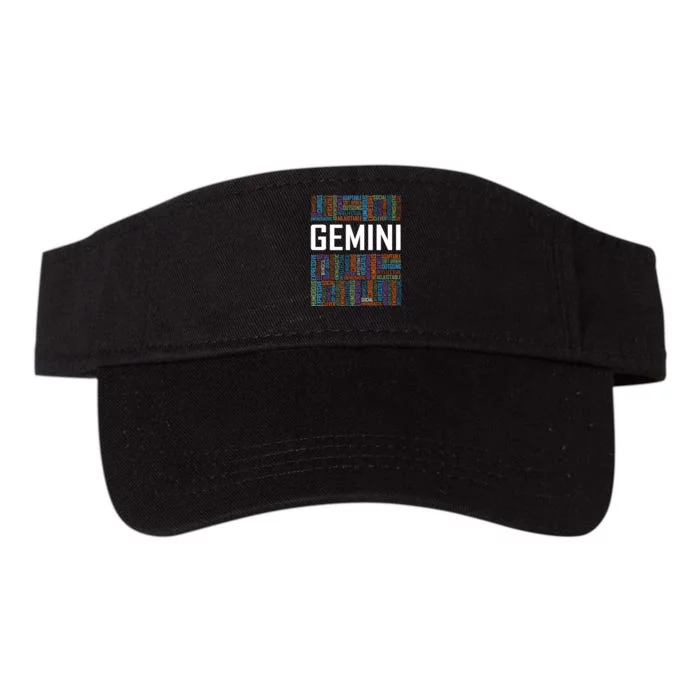 Gemini Zodiac Traits Horoscope Astrology Sign Gift Words Valucap Bio-Washed Visor