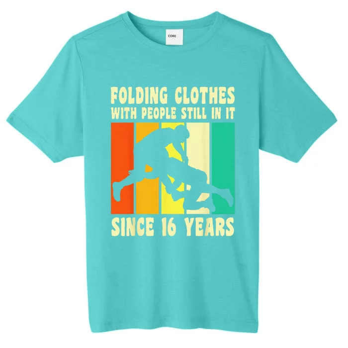 Happy 16 Birthday 16 Year Old Vintage Wrestling 16 Birthday ChromaSoft Performance T-Shirt