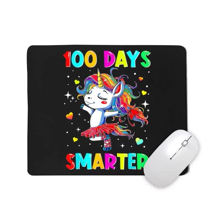 Happy 100th Day Of School Unicorn 100 Days Smarter Mousepad