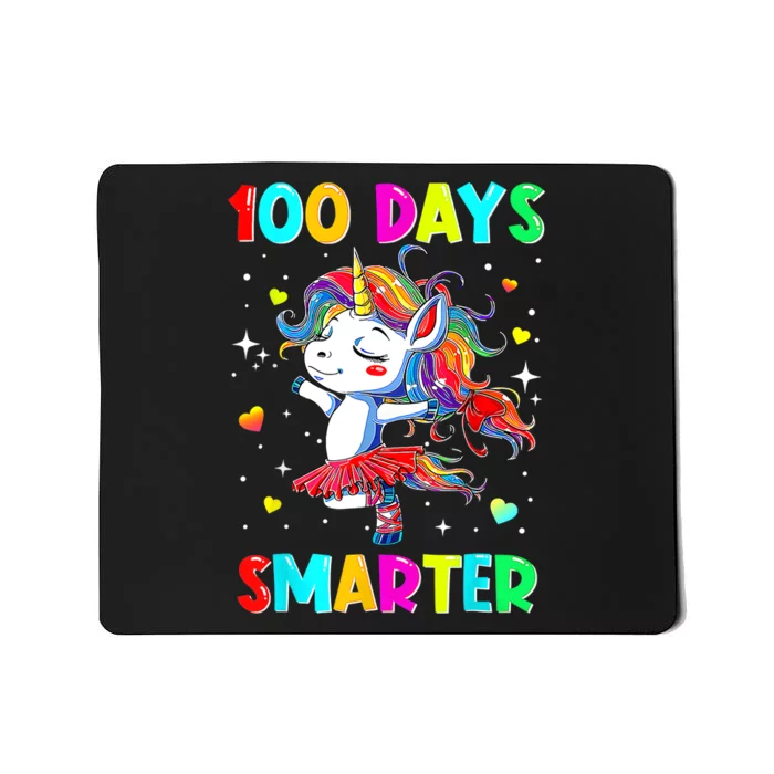 Happy 100th Day Of School Unicorn 100 Days Smarter Mousepad