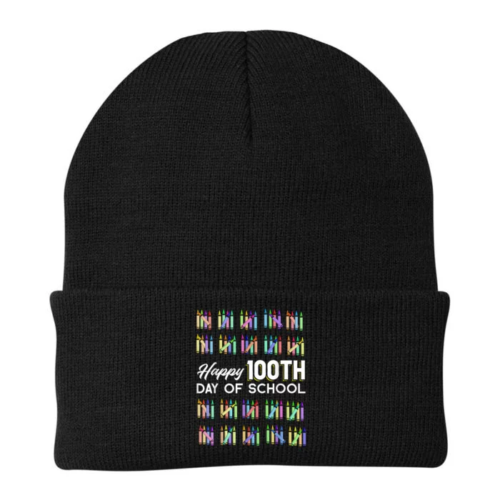 Happy 100th Day Of School Student Gift 100 Days Of School Knit Cap Winter Beanie