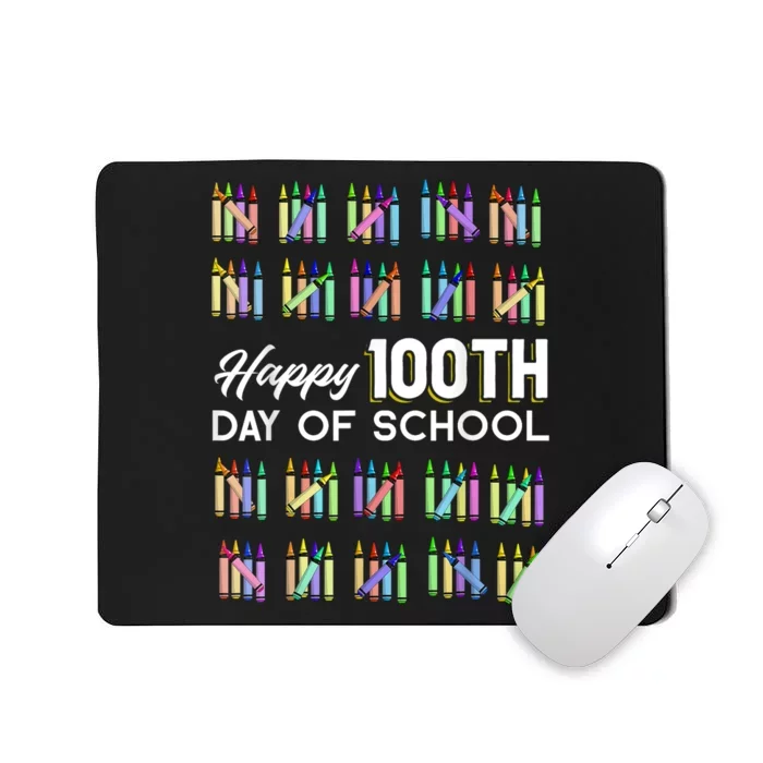 Happy 100th Day Of School Student Gift 100 Days Of School Mousepad