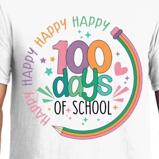 Happy 100 Days Of School Teacher Life Back To School Pajama Set