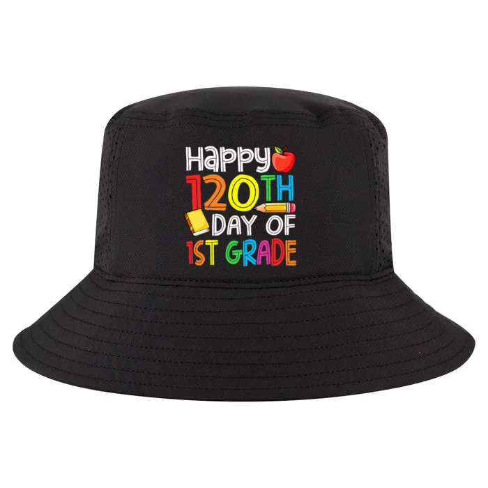 Happy 120 Days 1st Grade Cool Comfort Performance Bucket Hat