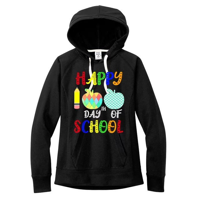 Happy 100th Day Of School Women's Fleece Hoodie