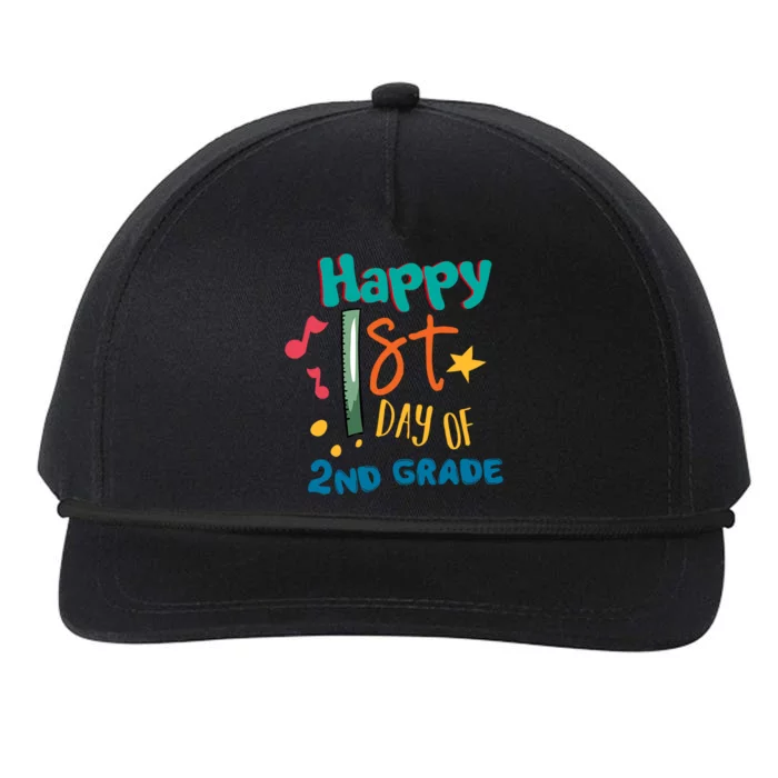 Happy 1st Day Of 2nd Grade Back To School Snapback Five-Panel Rope Hat