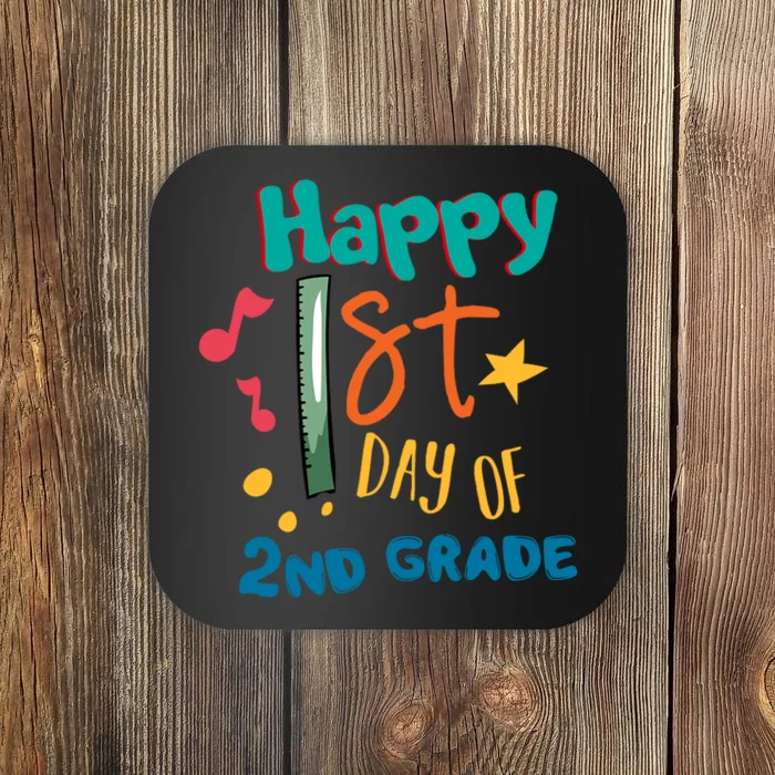 Happy 1st Day Of 2nd Grade Back To School Coaster