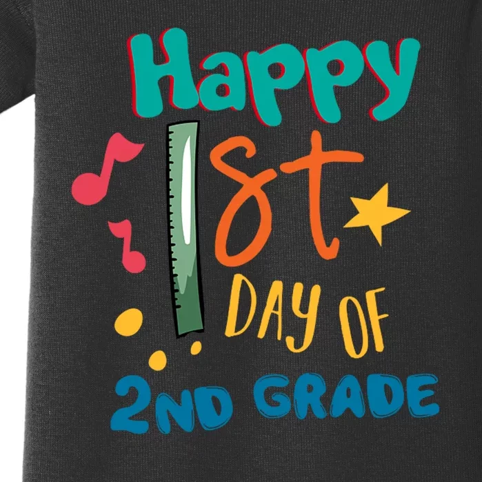 Happy 1st Day Of 2nd Grade Back To School Baby Bodysuit