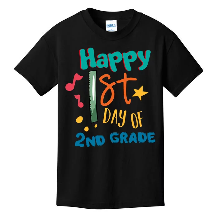 Happy 1st Day Of 2nd Grade Back To School Kids T-Shirt