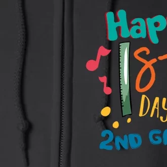 Happy 1st Day Of 2nd Grade Back To School Full Zip Hoodie