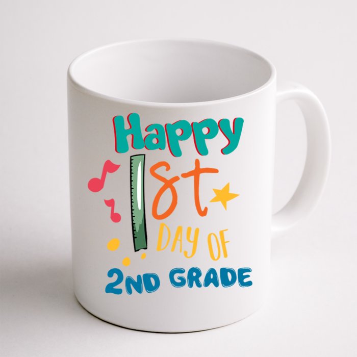 Happy 1st Day Of 2nd Grade Back To School Front & Back Coffee Mug