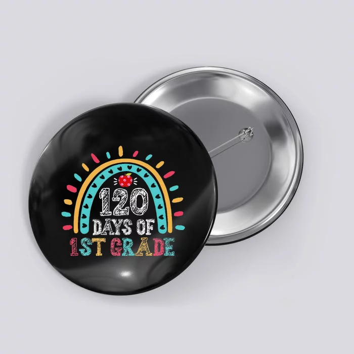 Happy 120th Day of School Rainbow Teacher 120 Day of School Button