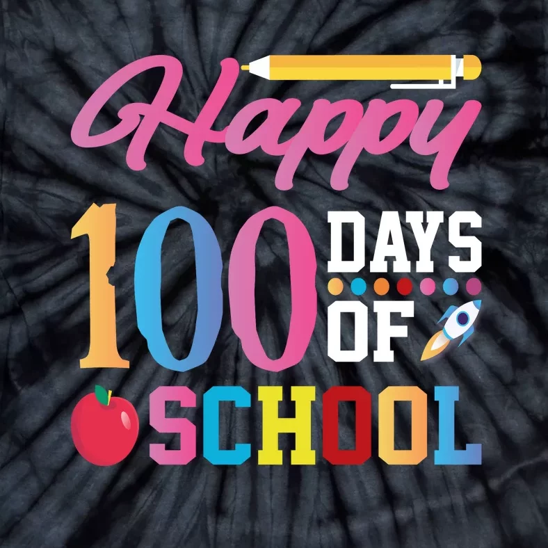 Happy 100 Days Of School Tie-Dye T-Shirt