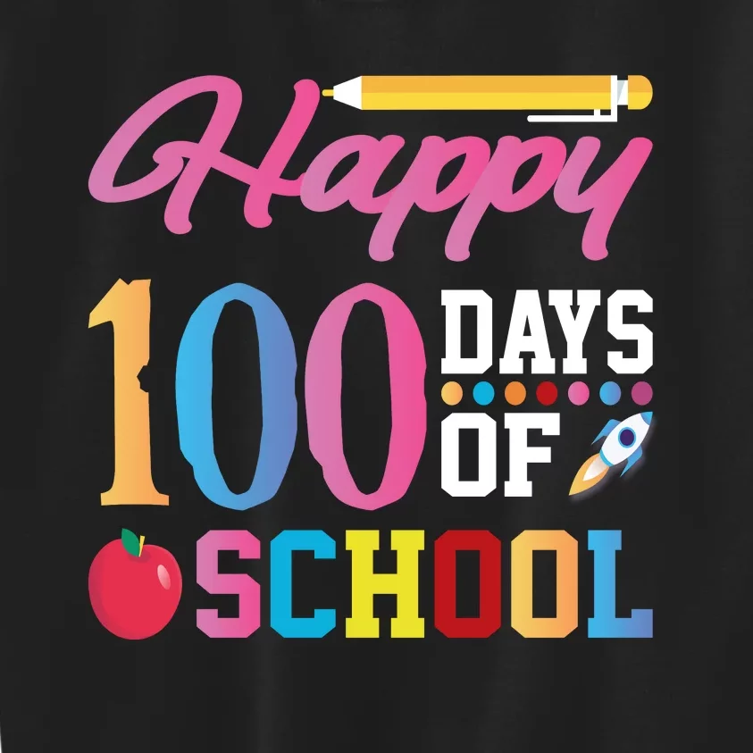 Happy 100 Days Of School Kids Sweatshirt