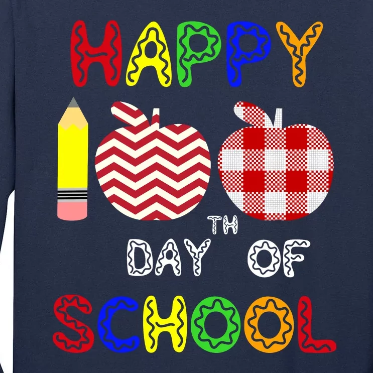 Happy 100th Day Of School Tall Long Sleeve T-Shirt