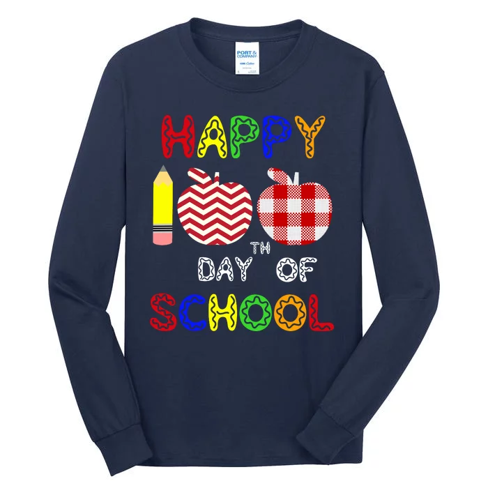 Happy 100th Day Of School Tall Long Sleeve T-Shirt