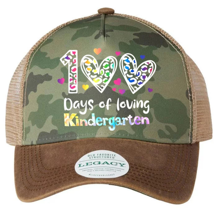 Happy 100th Day Of Kindergarten Teachers 100 Days Legacy Tie Dye Trucker Hat