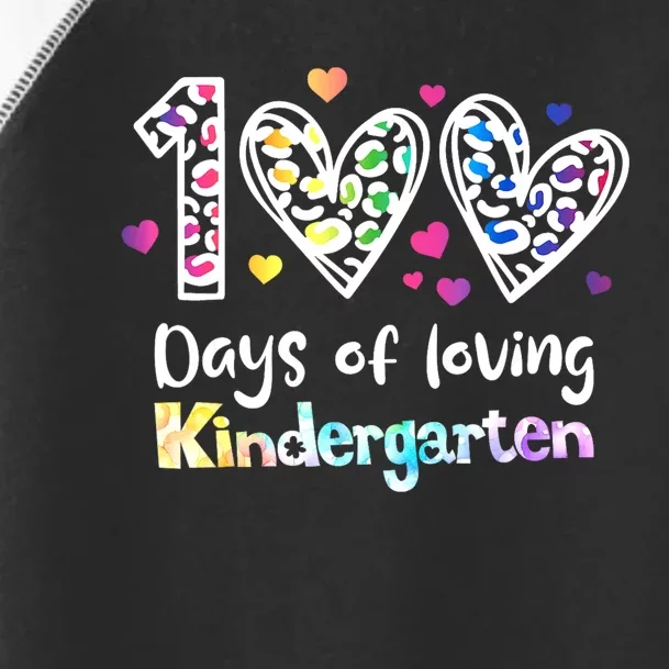 Happy 100th Day Of Kindergarten Teachers 100 Days Toddler Fine Jersey T-Shirt