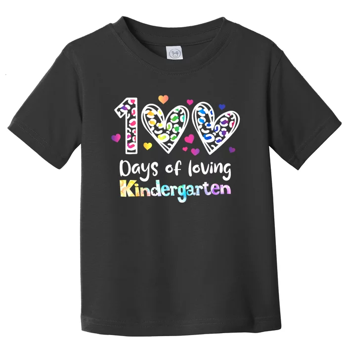 Happy 100th Day Of Kindergarten Teachers 100 Days Toddler T-Shirt