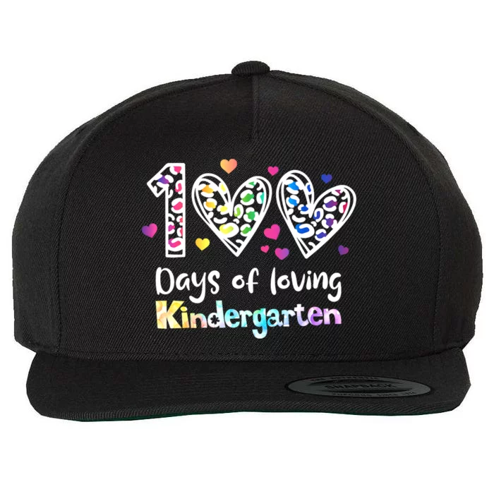 Happy 100th Day Of Kindergarten Teachers 100 Days Wool Snapback Cap