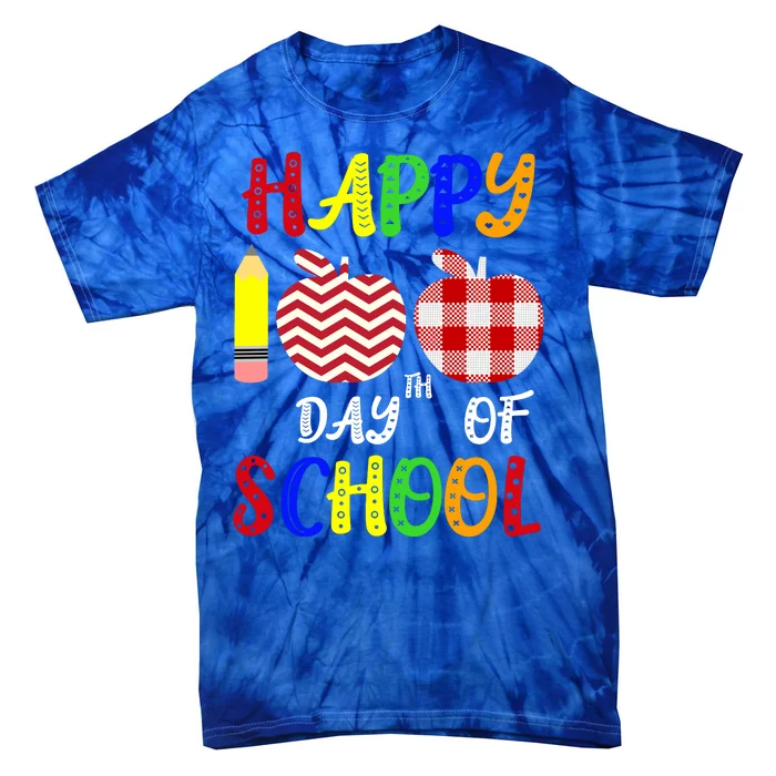 Happy 100th Day Of School Tie-Dye T-Shirt