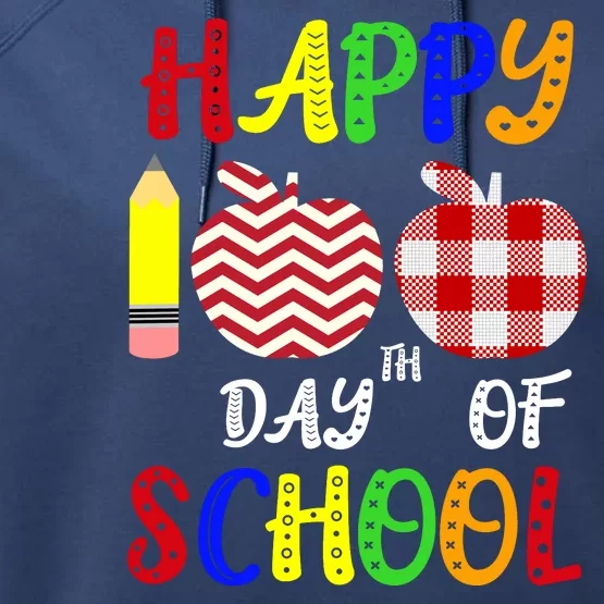 Happy 100th Day Of School Performance Fleece Hoodie