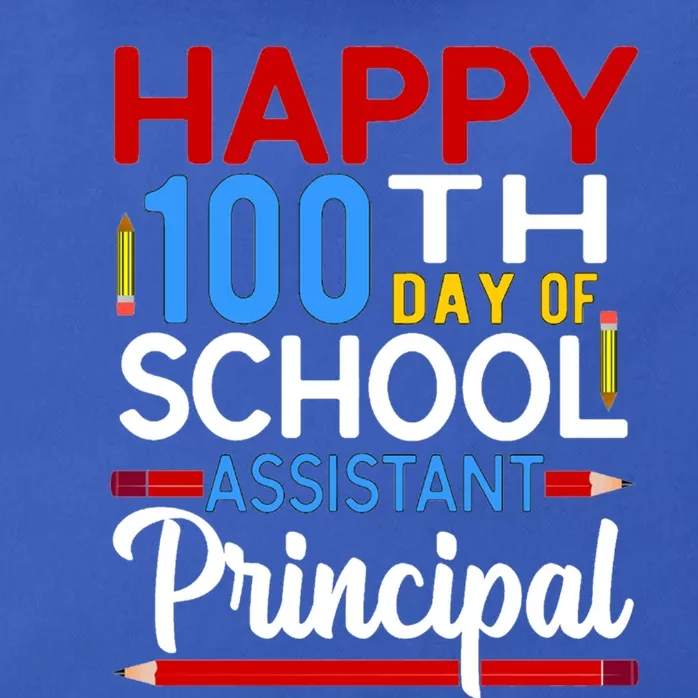 Happy 100th Day Of School Assistant Principal Gift Zip Tote Bag