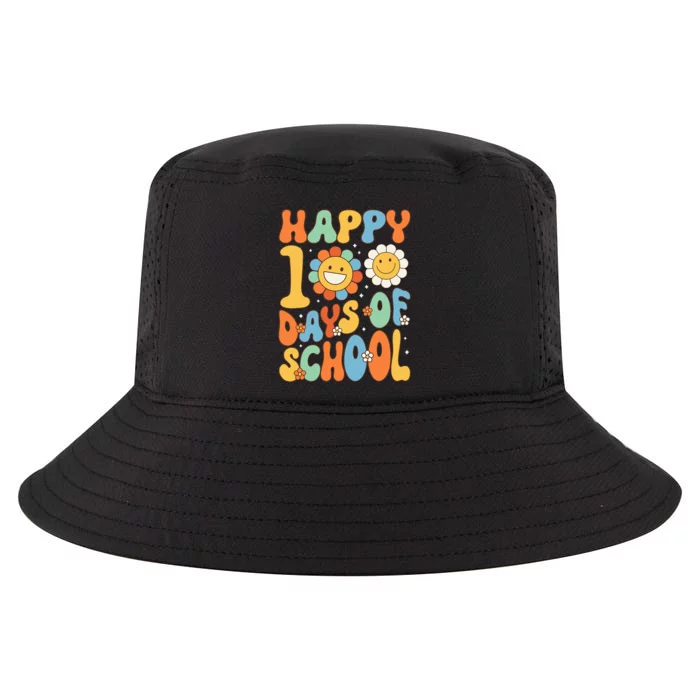 Happy 100 Days Of School Groovy 100th Day Of School Cool Comfort Performance Bucket Hat