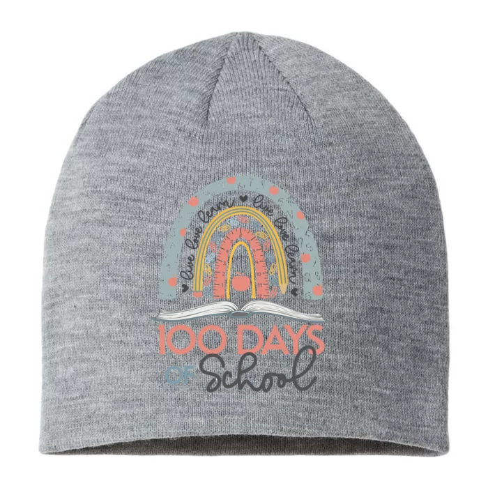 Happy 100th Day Of School 100 Days Of Preschool Teacher 8 1/2in Sustainable Knit Beanie