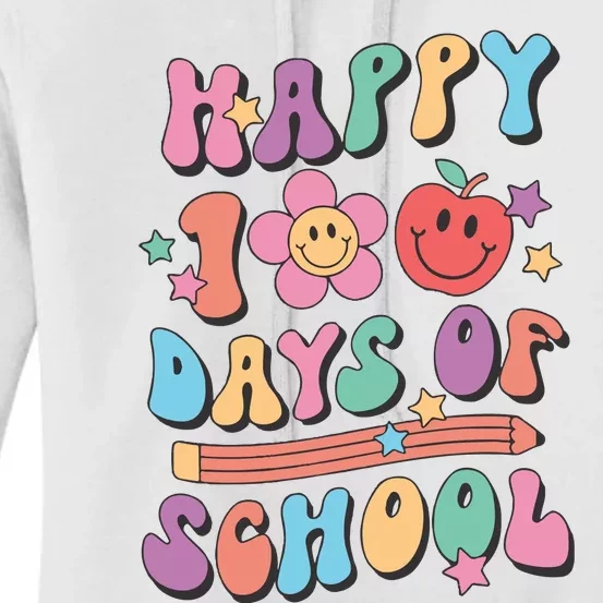 Happy 100 Days Of School Teacher Women's Pullover Hoodie