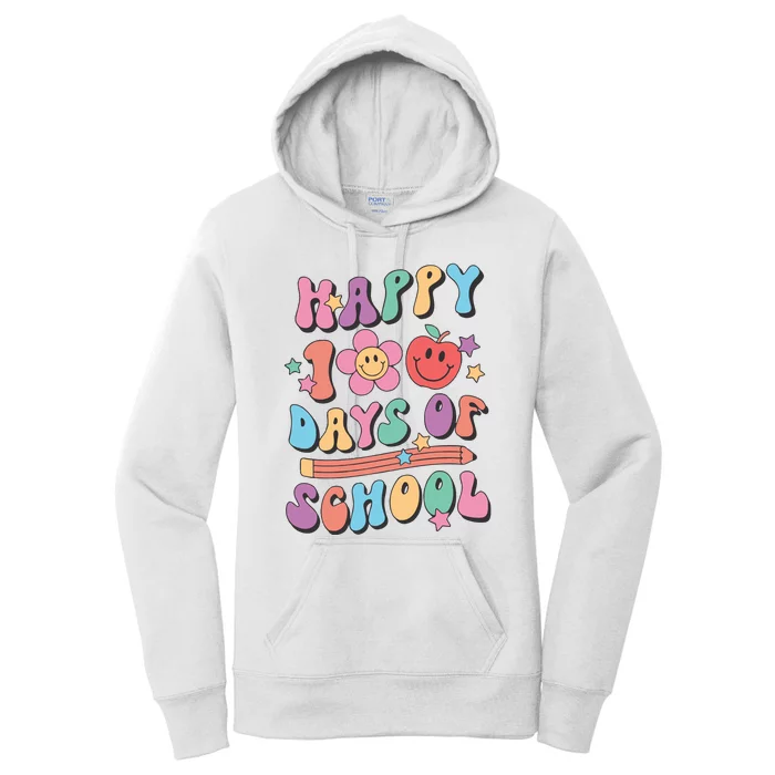 Happy 100 Days Of School Teacher Women's Pullover Hoodie